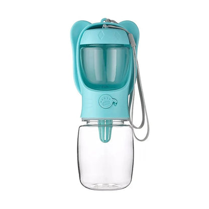 Portable 2-in-1 Dog Cat Water Bottle with Food Storage Container for Outdoor Travel Pet Feeding Pet Supplies