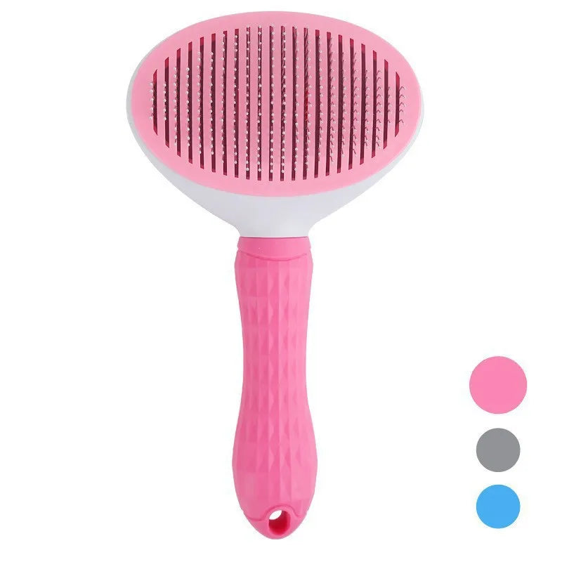Self-Cleaning Pet Slicker Brush One-Click Cat Dog Hair Remover Professional Grooming Comb for Long/Short Fur Pets Supplies