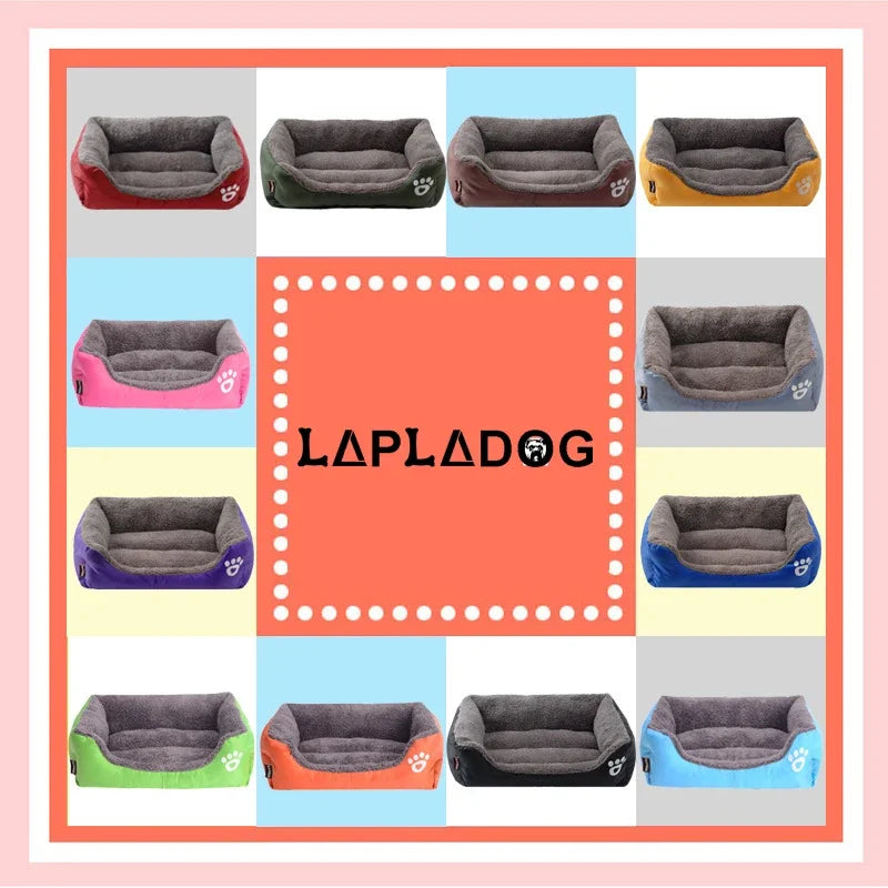 LAPLADOG Small Medium Dog Bed Cushion Luxury Pet Dogs Kennel House Puppy Cat bed 9 Colors Available Animals Supplies ZL374