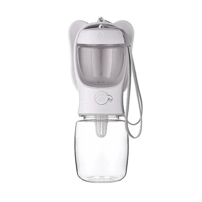Portable 2-in-1 Dog Cat Water Bottle with Food Storage Container for Outdoor Travel Pet Feeding Pet Supplies