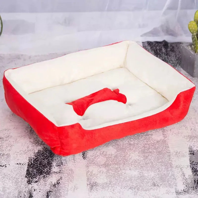 LAPLADOG Small Medium Dog Bed Cushion Luxury Pet Dogs Kennel House Puppy Cat bed 9 Colors Available Animals Supplies ZL374